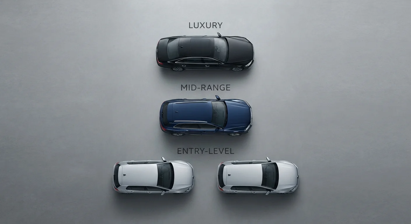 Car Brand Tiers Explained: Entry-Level, Mid-Range, and Luxury